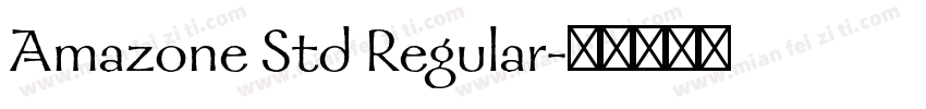Amazone Std Regular字体转换